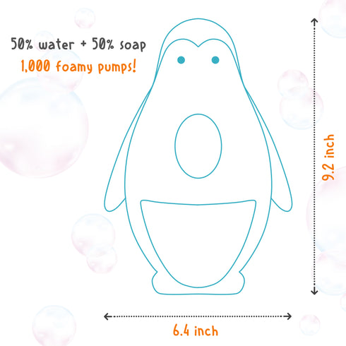 EDNA HOME Cute Penguin Soap Dispenser